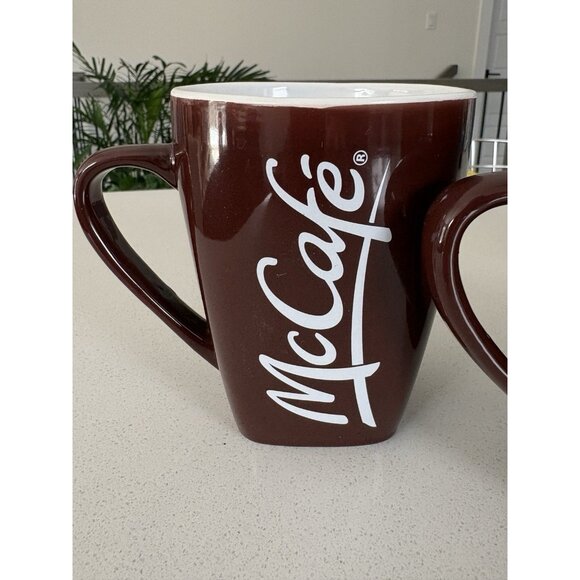 Lot of 4 McDonald’s Limited Edition 001 Brown McCafe 2014 Coffee Mugs Cups - Picture 5 of 13